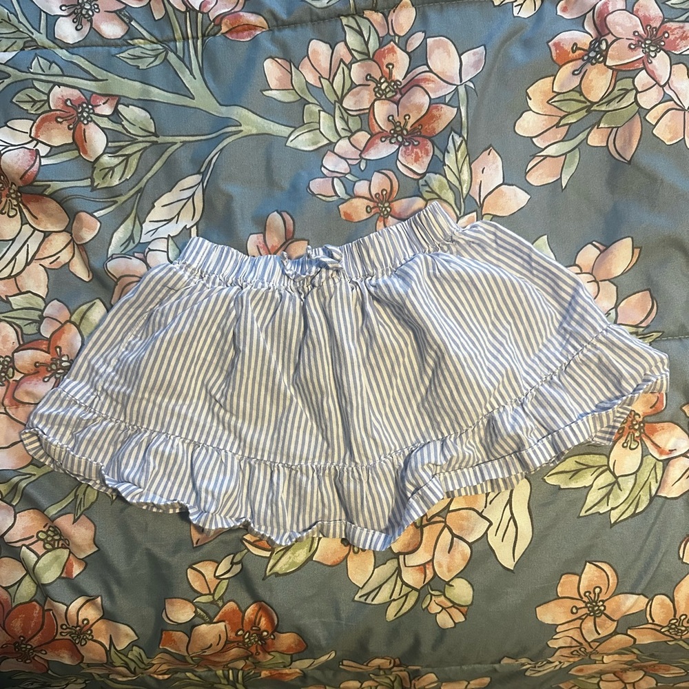 Carter's Blue and White Striped Kid's Skort
